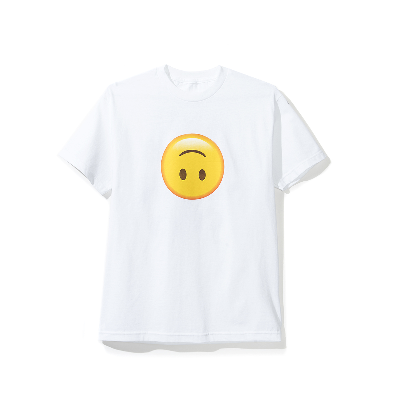 hmu笑脸白色短袖t恤