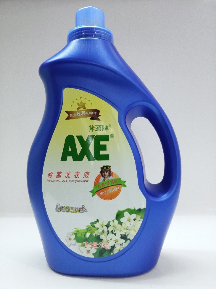 香港 斧头牌 除菌洗衣液 爽洁清新香 3kg