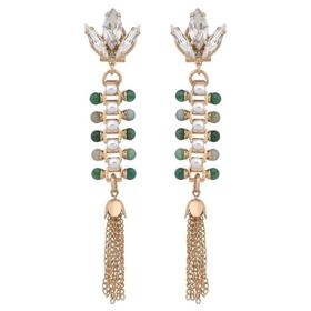 北京仓｜ANTON HEUNIS-Clarisia-绿玛瑙 耳环［西班牙设计师］