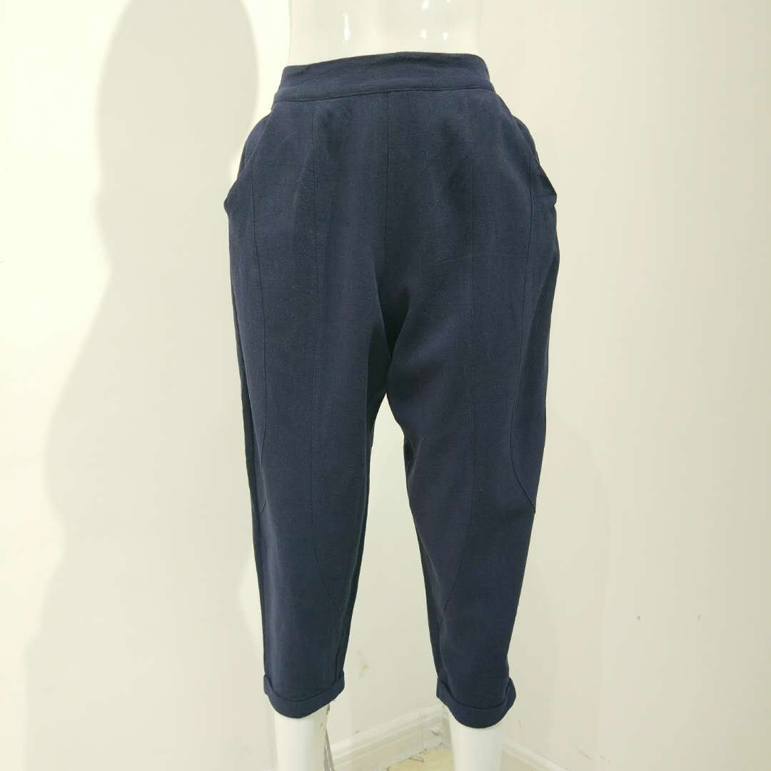 (均码见详情)棉麻裤子 6378#红咖色 70