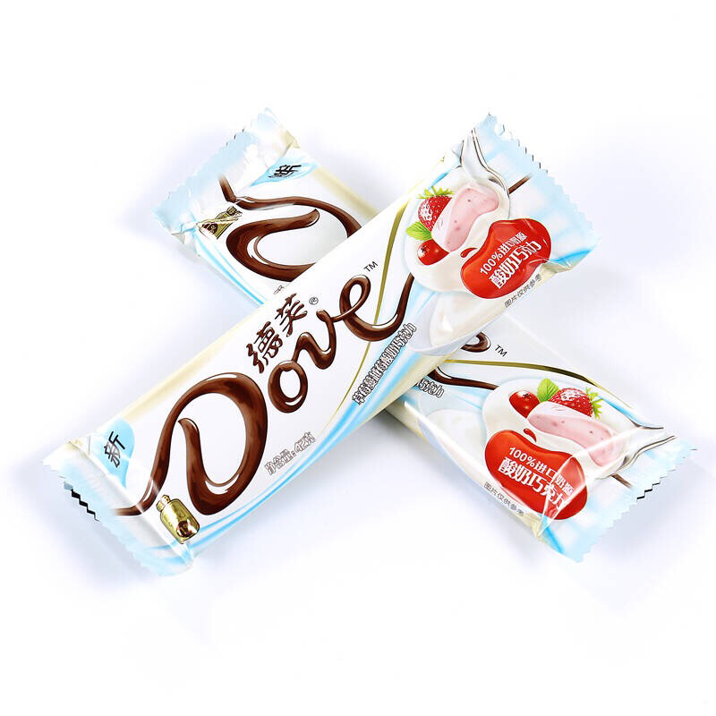 德芙dove草莓蔓越莓酸奶味巧克力42g