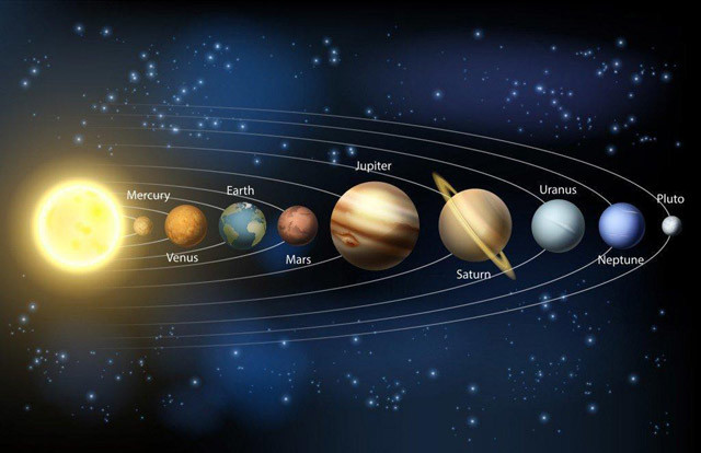 8大行星英文图片