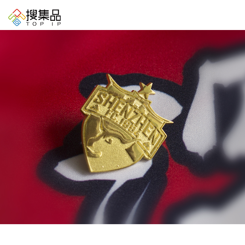 深圳佳兆业官方 2018中甲赛季队徽款金色徽章