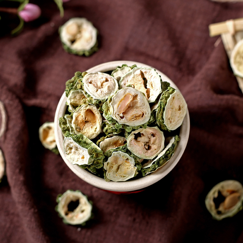 苦瓜片干野生苦瓜茶纯泡水配玫瑰花茶菊花荷叶非特级天然绿萝100克