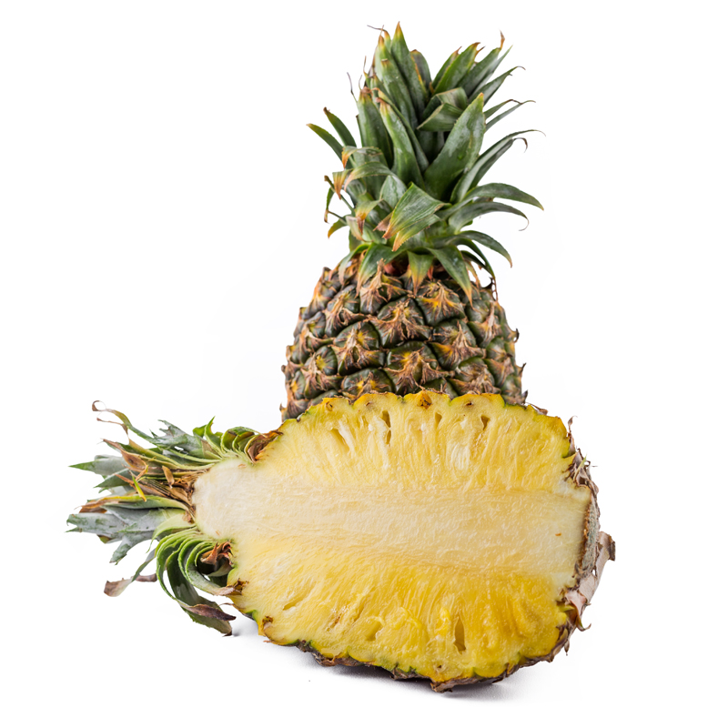 海南香水菠萝1只2.4斤【默认去皮切块】
