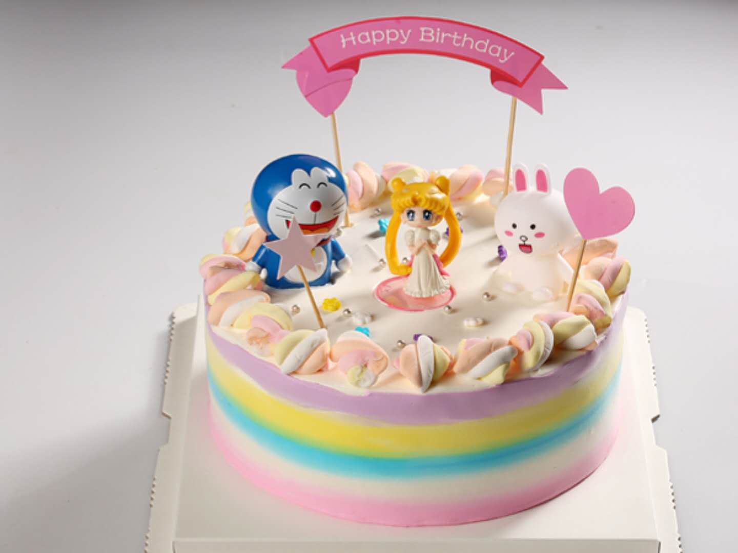 y-104multicolored cartoon cake五彩卡通蛋糕