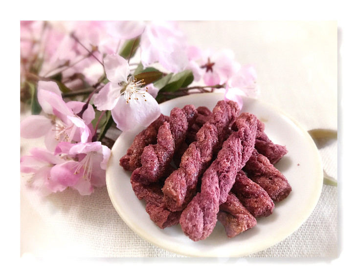 【可以吃的花】紫薯味小麻花/3包包邮
