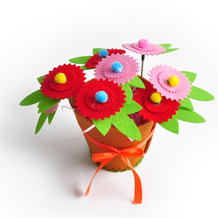 不织布手工花篮(4款可选,单个装)zt-mf-mk (广州仓库)