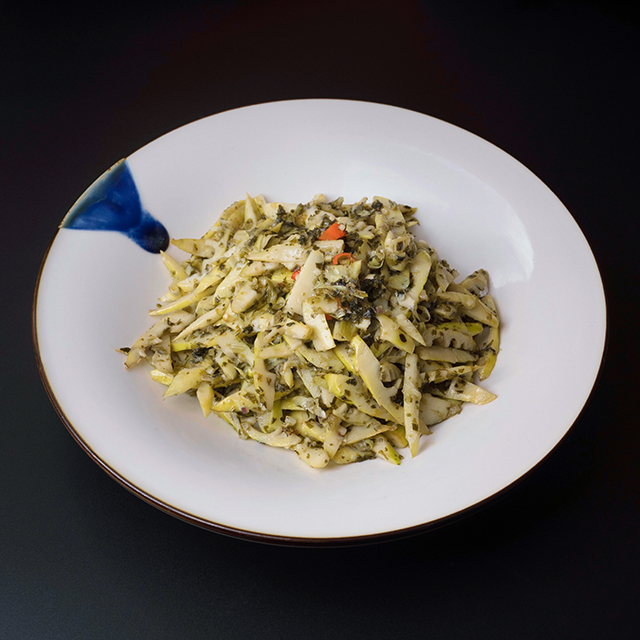 宁波雪菜炒春笋