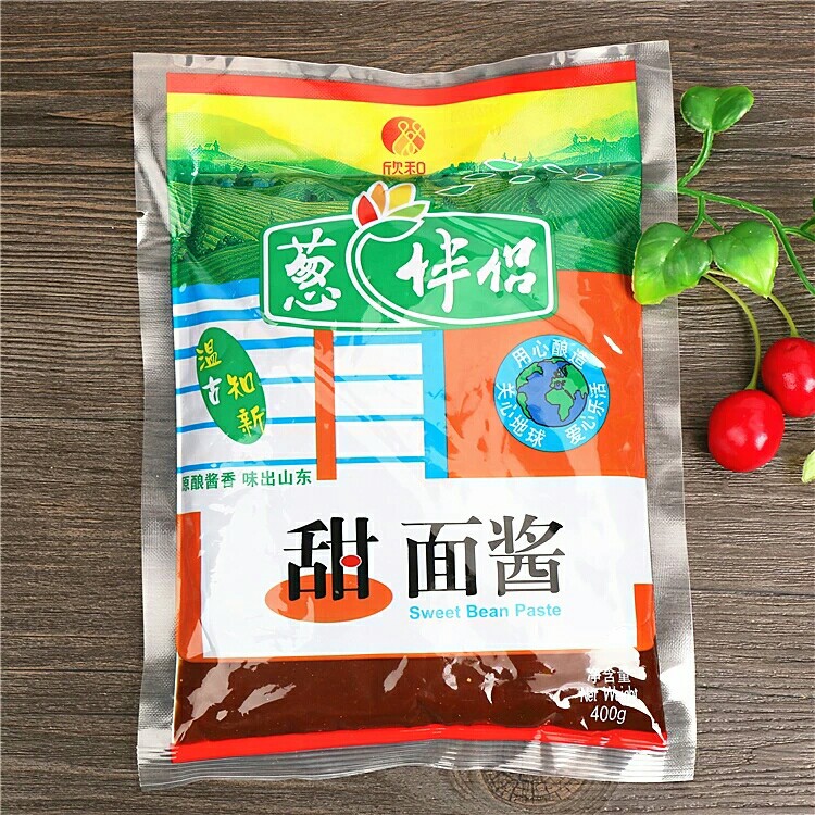 蓝湾 欣和 葱伴侣甜面酱400g袋