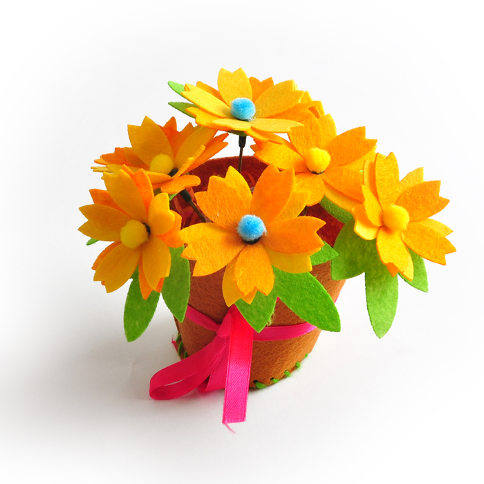 不织布手工花篮(4款可选,单个装)zt-mf-mk (广州仓库)