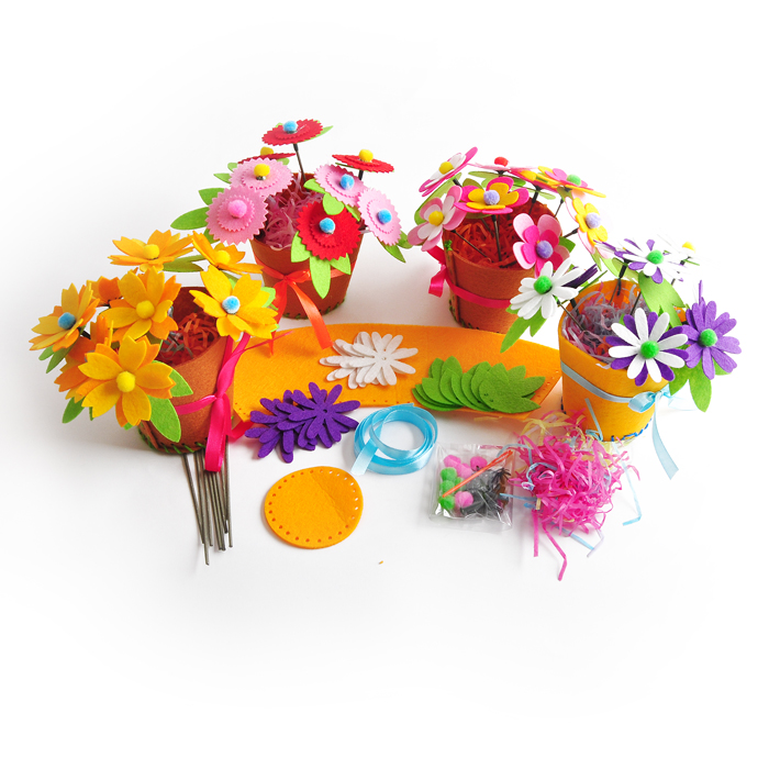 不织布手工花篮(4款可选,单个装)zt-mf-mk (广州仓库)