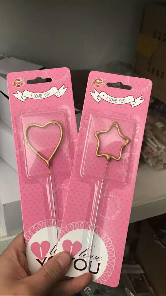 特价蛋糕装饰烟花蜡烛 星星仙女爱心棒 独立包装 可选款备注