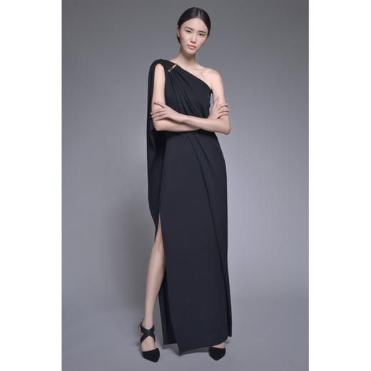 雅典娜单肩晚礼服 商品图0