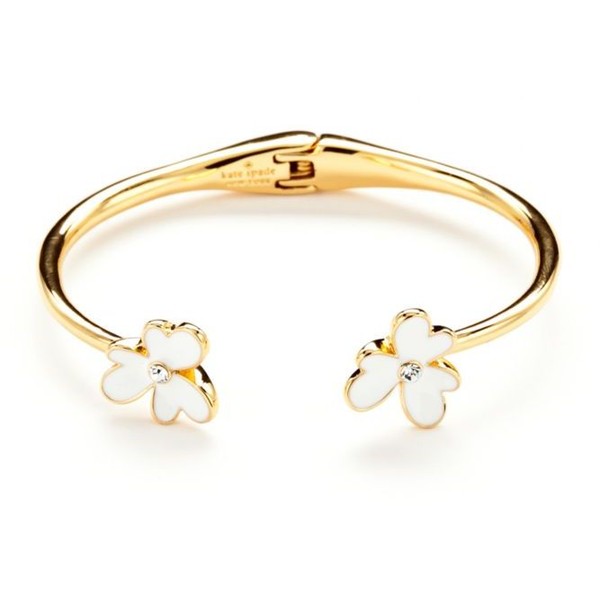 kate spade ks 12k镀金山茶花手镯