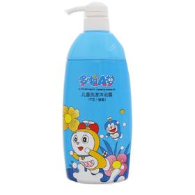哆啦A梦儿童牛奶花蜜洗发沐浴露720ml