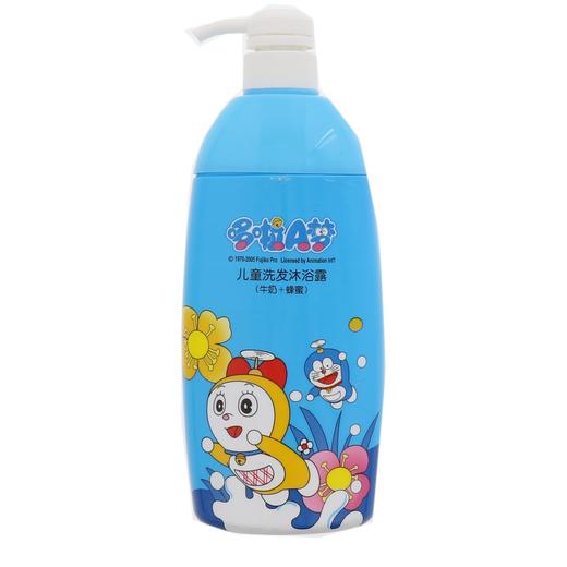 哆啦A梦儿童牛奶花蜜洗发沐浴露720ml 商品图0