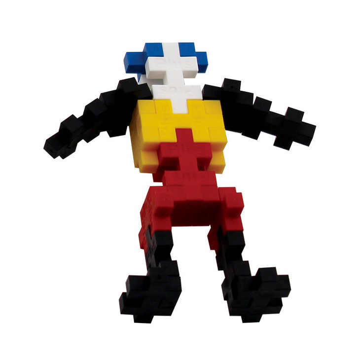 丹麦原装进口plus plus 加加益智拼插积木玩具 mini试管装100粒