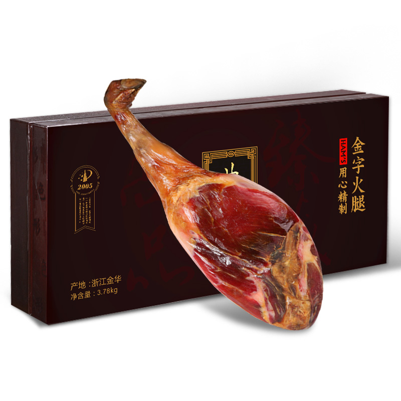 金字金华火腿 典藏2005型 专利产品3.78kg一级整腿礼盒 浙江特产