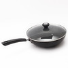 美亚黑色30cm玻璃盖不粘锅单柄炒锅家用C28 商品缩略图0