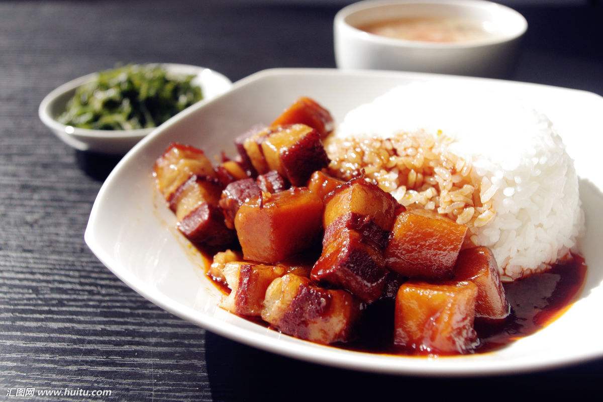 红烧肉饭-【口口香美食店】