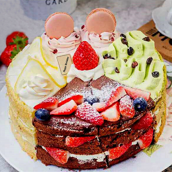 蝶舞纷飞 | 四拼裸蛋糕