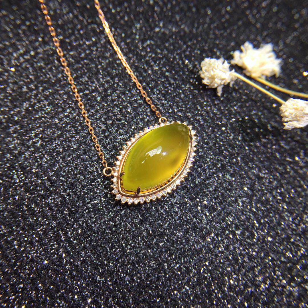 【55548】金葡萄石吊坠