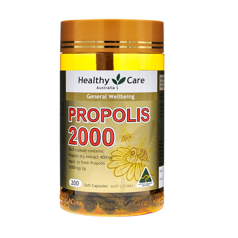 澳洲healthy care 高浓度黑蜂胶软胶囊(200粒)孙俪代言
