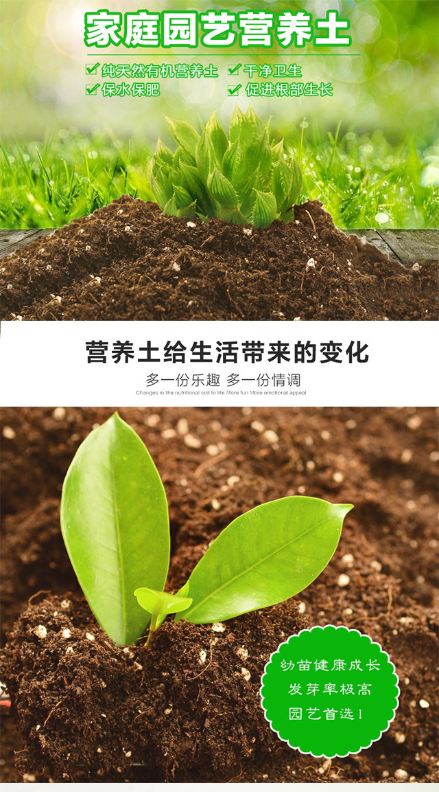 家庭园艺营养土 纯天然有机 保水保肥 干净卫生 5斤装