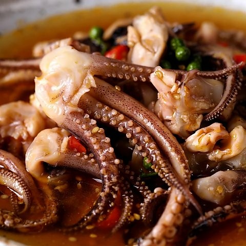 渔人小胖麻辣鱿鱼头海鲜熟食250克 小零食 下酒菜.