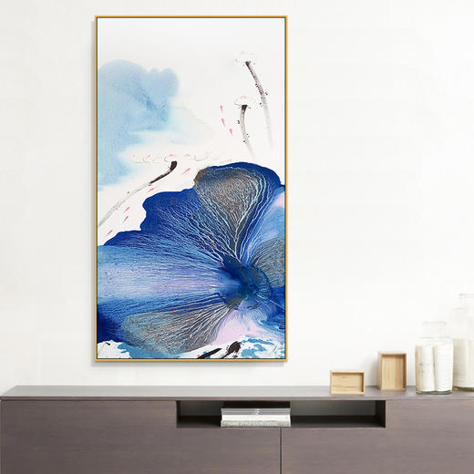 「蓝色抽象」新中式装饰画