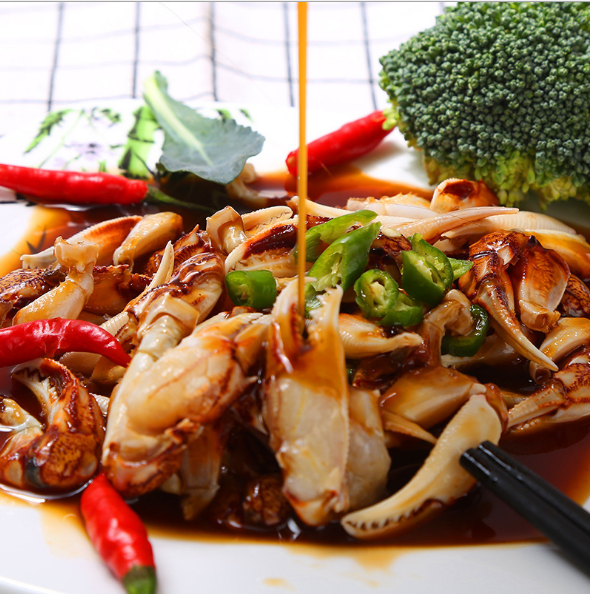 熟食香辣蟹钳醉蟹脚蟹腿即食小海鲜水产熟食小螃蟹麻辣蟹钳