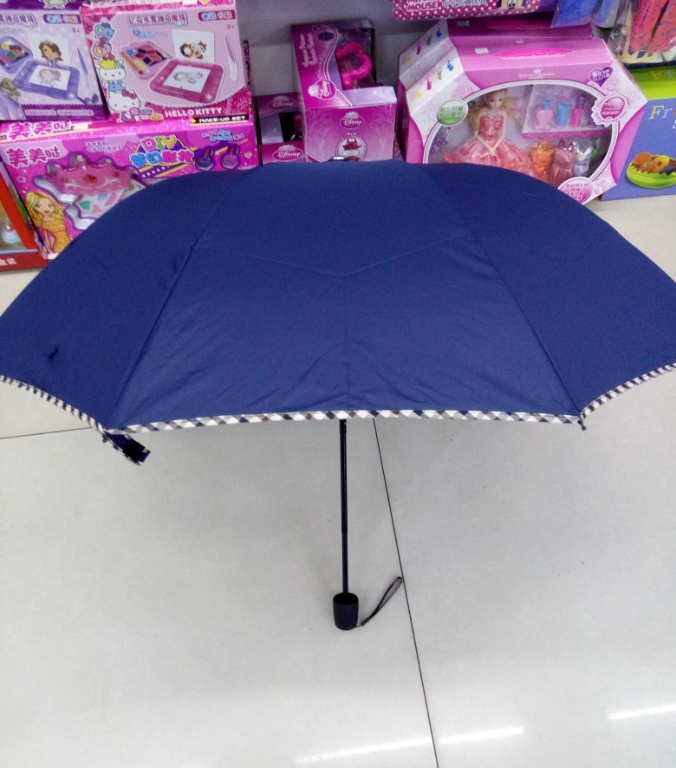 景湖折叠雨伞女碰起步包边伞可爱小清新 925