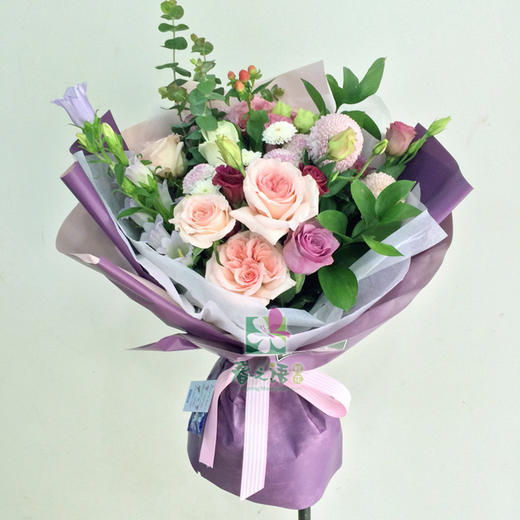 新款—粉玫瑰混搭花束
