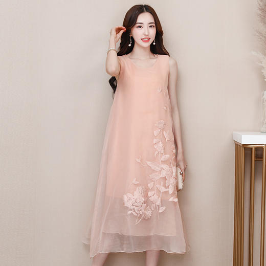 丝柏舍女夏装2018新款时装气质仙女裙chic温柔连衣裙潮s82q0038l