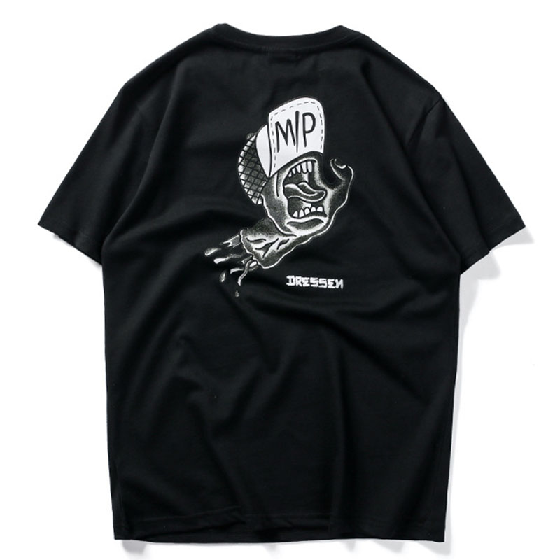 masked panda潮牌男装夏新品 街头鬼手印花短袖恤 q277