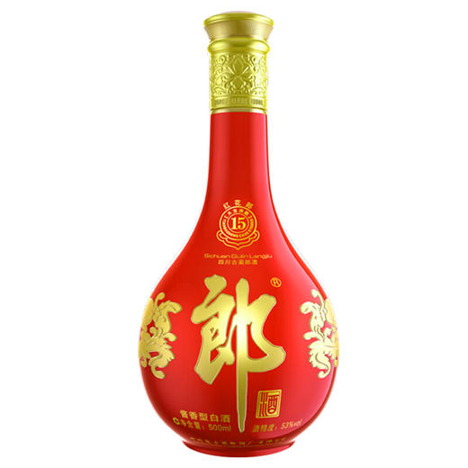 【2019年份】郎酒 红花郎十五 53度 单瓶 500ml 酱香型 商品图1