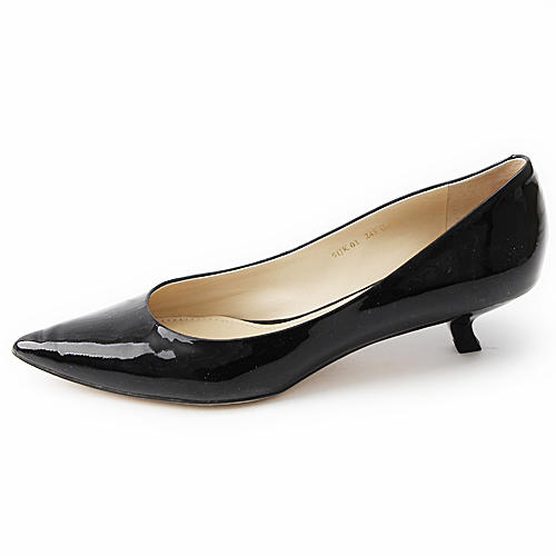 思加图39码黑色漆皮胎牛皮革真皮鞋女9UK01DU1 C45 商品图1