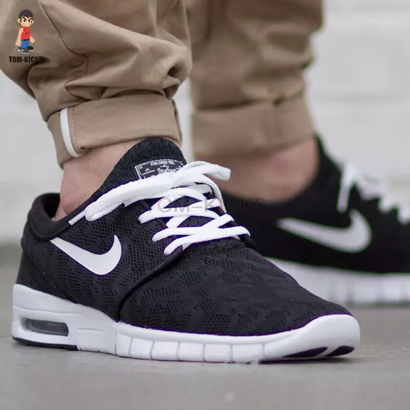 9b 现价289 nike sb stefan janoski max 黑白奥利奥 耐克运动鞋