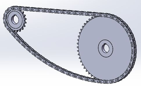 用来在solidworks三维软件中进行链传动的设计和计算,并生成小链轮