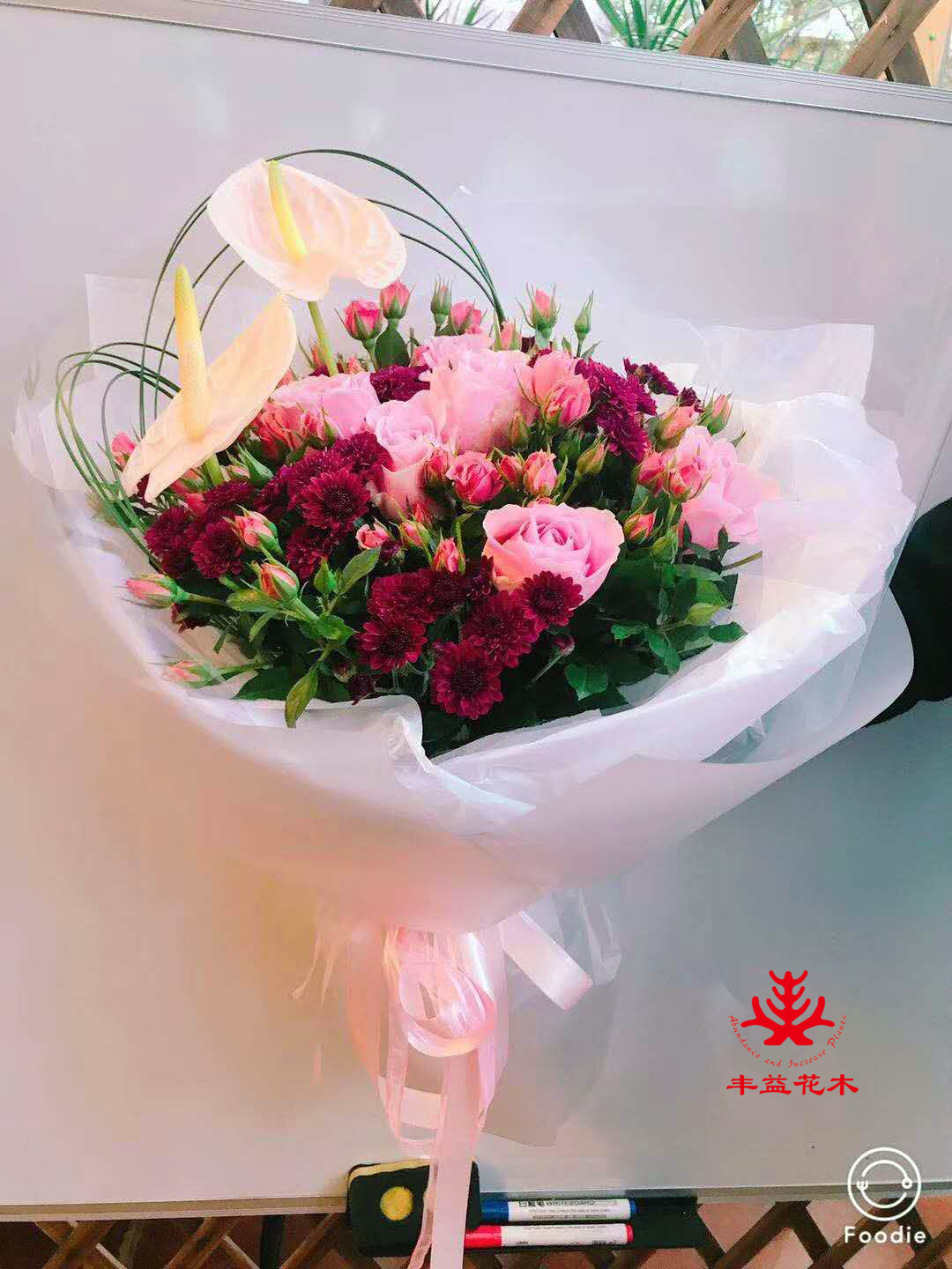 忘情巴黎 玫瑰 鲜花花束