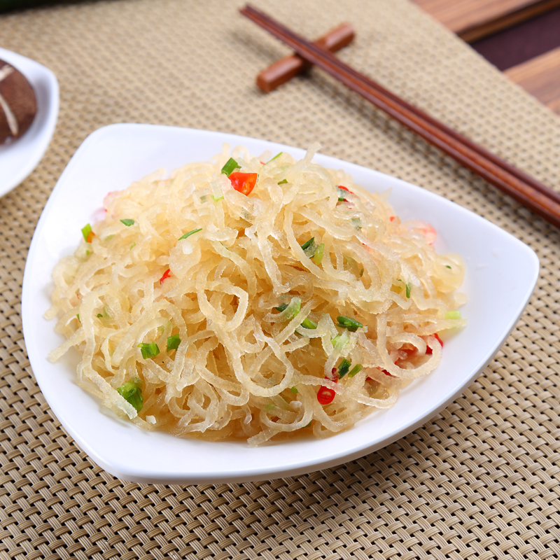 【固始特产】皮丝干货猪皮丝方便半成品家常私房菜凉拌食材350g