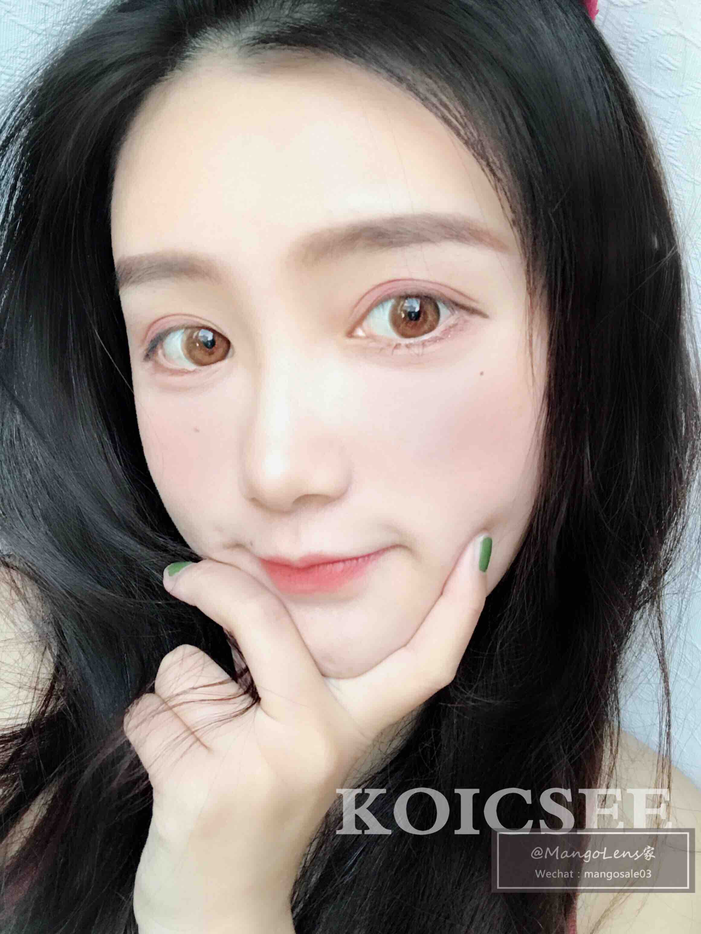 38%独有的花纹设计,让眼睛温柔似水边缘晕染过渡自然佩戴后仙气十足