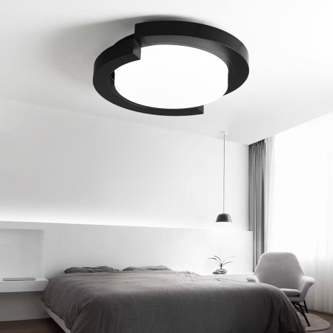 【卡曼照明】创意现代简约led吸顶灯卧室灯具圆形温馨餐厅灯具