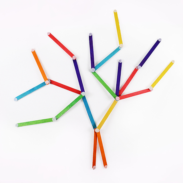 diy材料魔术扣彩色雪糕棒 cl