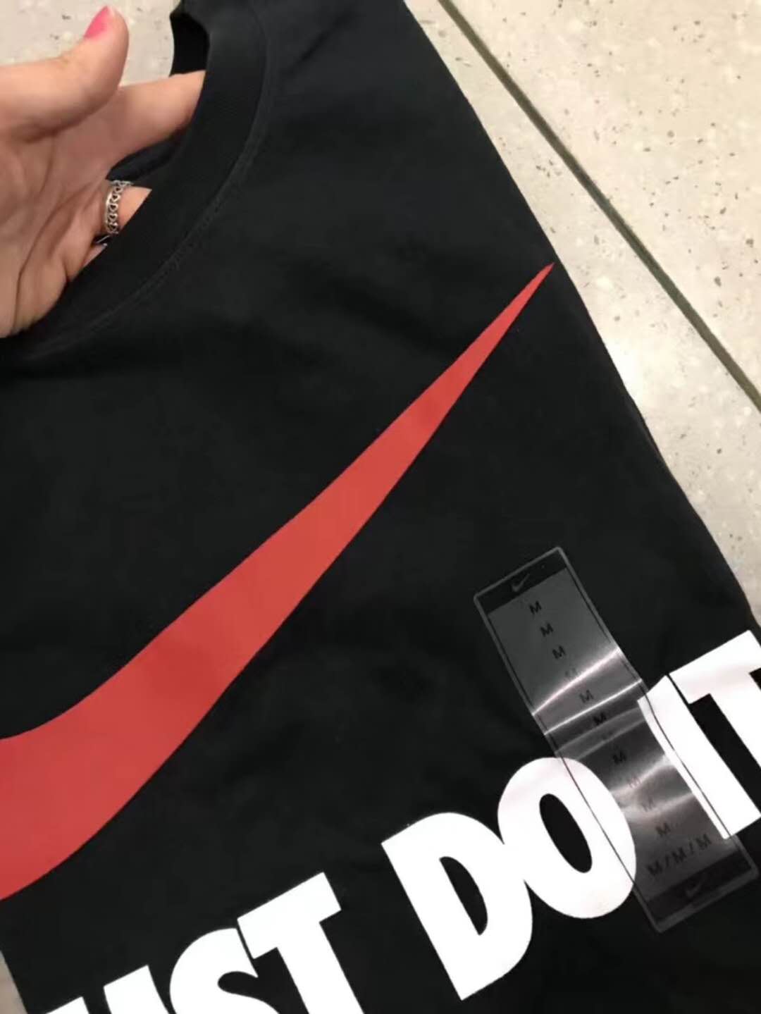 【纽约直邮】耐克nike鹿晗同款短袖t恤,黑色