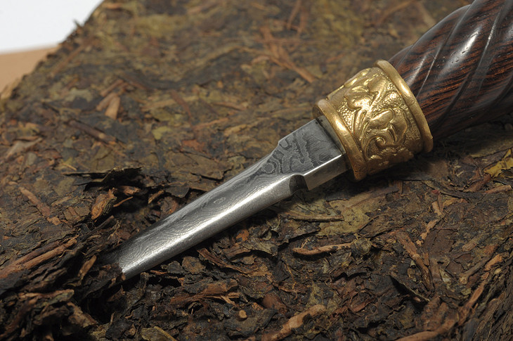 中国铸剑第一人 龙泉陈阿金得意弟子 江龙大师纯手工铸造茶刀