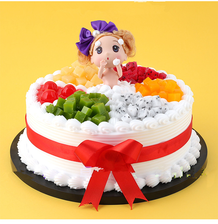 卡通娃娃生日蛋糕