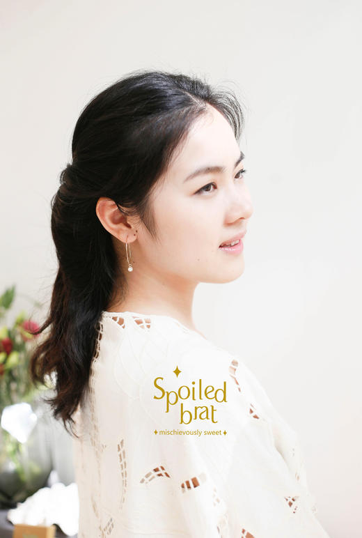 SpoiledBart Jewelry 珍珠麻花耳圈 商品图1