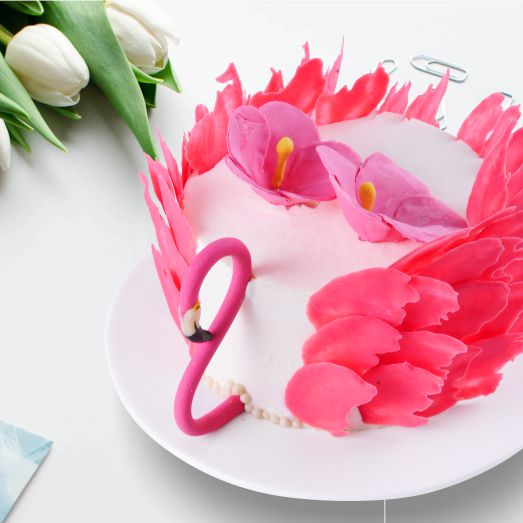 [火烈鸟羽翼蛋糕]flamingo wing cake